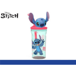 Stitch Bicchiere con Cannuccia