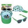 Minecraft Set Cappello e Occhiali da Sole