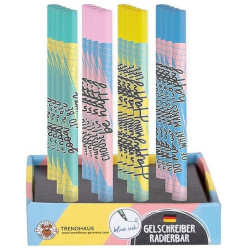 Penna gel con gomma