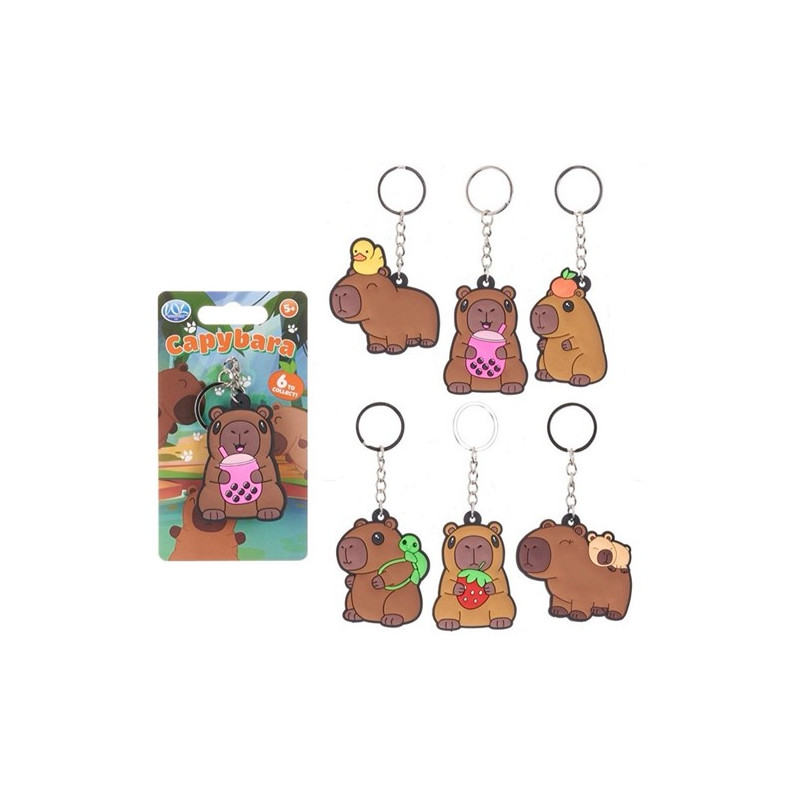 Capybara 2D PVC Portachiavi