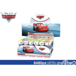 BOLLE DI SAPONE CARS 3