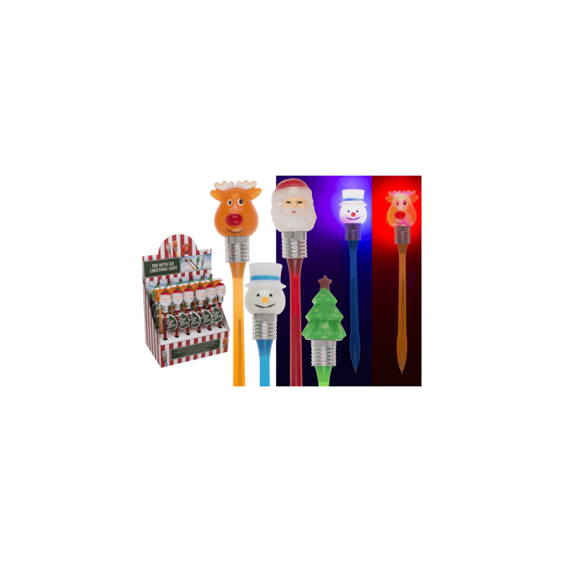 Penna a sfera con motivi di luci