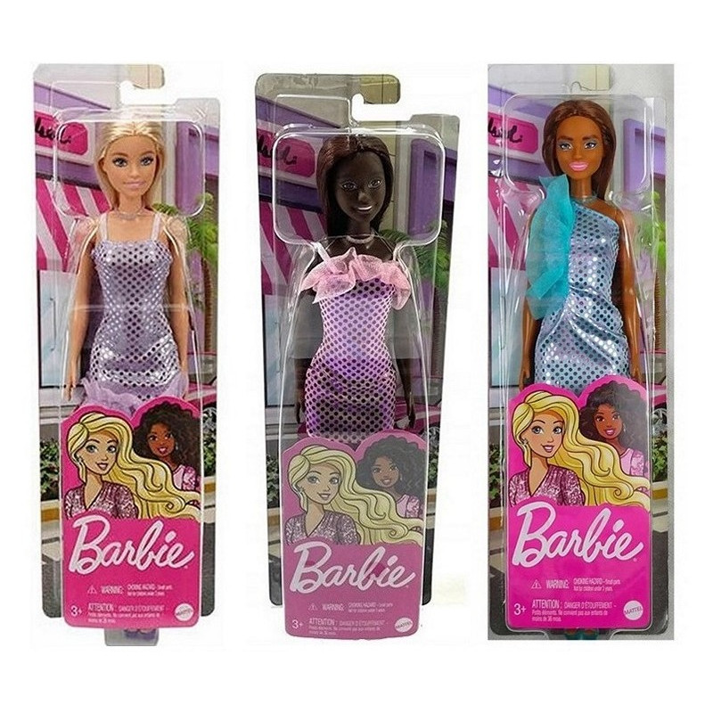Barbie Bambola con vestito glitterato