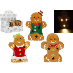 LED CERAMIC GINGERBREAD