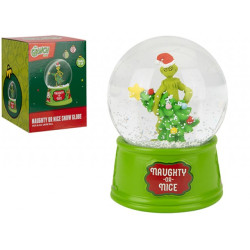 GRINCH SNOW GLOBE NAUGHTY...