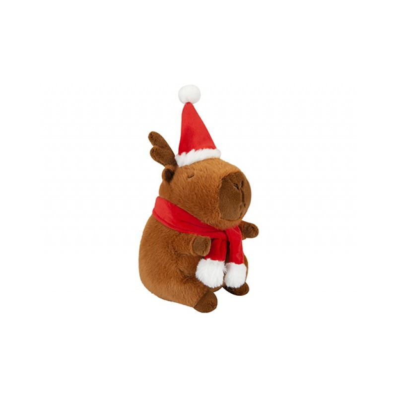 CAPYBARA WITH CHRISTMAS HAT