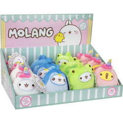 Molang peluche 13cm+bagclip