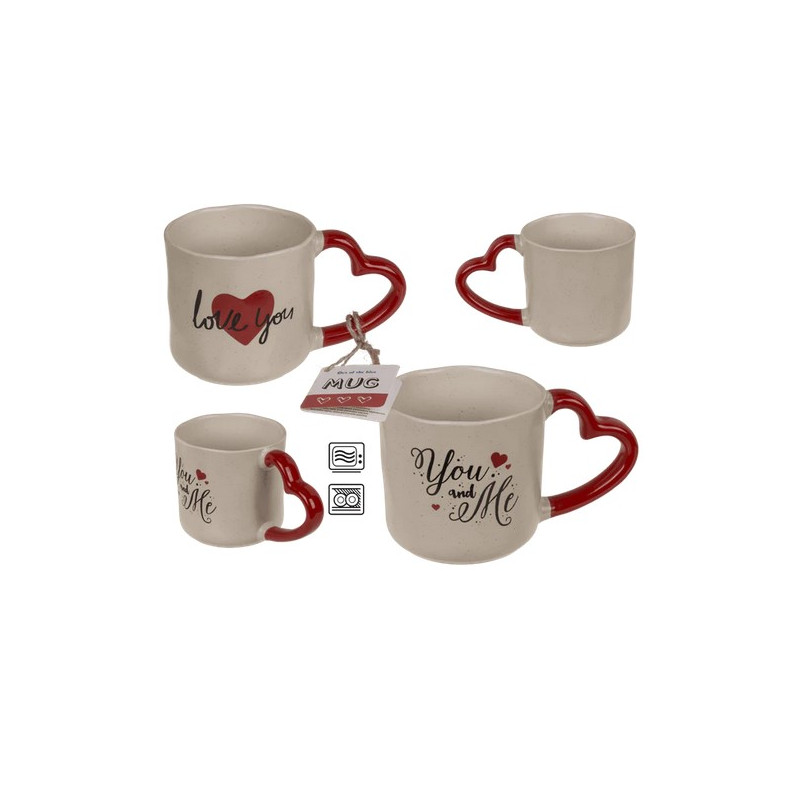 Tazza con manico a forma di cuore