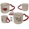 Tazza con manico a forma di cuore