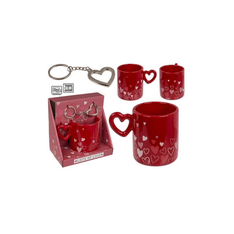Set regalo Love tazza e portachiavi