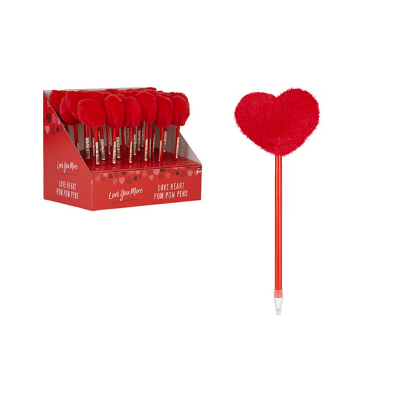 PENNA RED HEART POM POM