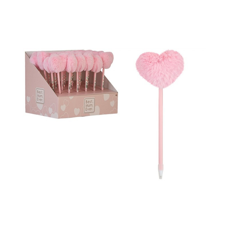 PENNA PINK HEART POM POM