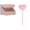 PENNA PINK HEART POM POM